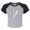 Women's Micro Rib Raglan Baby Tee Thumbnail