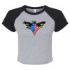 Women's Micro Rib Raglan Baby Tee Thumbnail