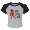 Women's Micro Rib Raglan Baby Tee Thumbnail