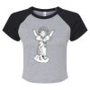 Women's Micro Rib Raglan Baby Tee Thumbnail