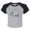 Women's Micro Rib Raglan Baby Tee Thumbnail