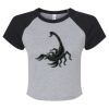 Women's Micro Rib Raglan Baby Tee Thumbnail