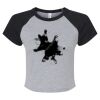 Women's Micro Rib Raglan Baby Tee Thumbnail