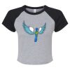 Women's Micro Rib Raglan Baby Tee Thumbnail
