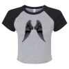 Women's Micro Rib Raglan Baby Tee Thumbnail