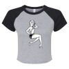 Women's Micro Rib Raglan Baby Tee Thumbnail