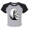 Women's Micro Rib Raglan Baby Tee Thumbnail