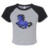 Women's Micro Rib Raglan Baby Tee Thumbnail