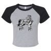 Women's Micro Rib Raglan Baby Tee Thumbnail