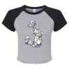Women's Micro Rib Raglan Baby Tee Thumbnail
