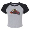 Women's Micro Rib Raglan Baby Tee Thumbnail