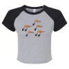 Women's Micro Rib Raglan Baby Tee Thumbnail