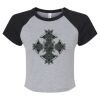 Women's Micro Rib Raglan Baby Tee Thumbnail