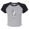 Women's Micro Rib Raglan Baby Tee Thumbnail