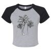 Women's Micro Rib Raglan Baby Tee Thumbnail
