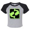 Women's Micro Rib Raglan Baby Tee Thumbnail