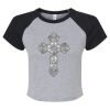 Women's Micro Rib Raglan Baby Tee Thumbnail