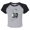 Women's Micro Rib Raglan Baby Tee Thumbnail