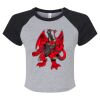 Women's Micro Rib Raglan Baby Tee Thumbnail