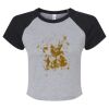 Women's Micro Rib Raglan Baby Tee Thumbnail