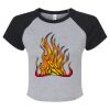 Women's Micro Rib Raglan Baby Tee Thumbnail