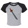 Women's Micro Rib Raglan Baby Tee Thumbnail