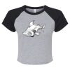 Women's Micro Rib Raglan Baby Tee Thumbnail