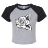 Women's Micro Rib Raglan Baby Tee Thumbnail