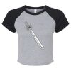 Women's Micro Rib Raglan Baby Tee Thumbnail