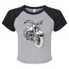 Women's Micro Rib Raglan Baby Tee Thumbnail