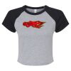 Women's Micro Rib Raglan Baby Tee Thumbnail