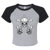 Women's Micro Rib Raglan Baby Tee Thumbnail