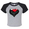Women's Micro Rib Raglan Baby Tee Thumbnail