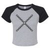 Women's Micro Rib Raglan Baby Tee Thumbnail