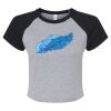 Women's Micro Rib Raglan Baby Tee Thumbnail