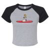 Women's Micro Rib Raglan Baby Tee Thumbnail
