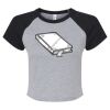 Women's Micro Rib Raglan Baby Tee Thumbnail