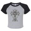 Women's Micro Rib Raglan Baby Tee Thumbnail