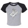 Women's Micro Rib Raglan Baby Tee Thumbnail