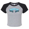 Women's Micro Rib Raglan Baby Tee Thumbnail