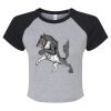 Women's Micro Rib Raglan Baby Tee Thumbnail