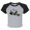 Women's Micro Rib Raglan Baby Tee Thumbnail