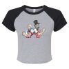 Women's Micro Rib Raglan Baby Tee Thumbnail