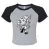 Women's Micro Rib Raglan Baby Tee Thumbnail