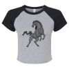 Women's Micro Rib Raglan Baby Tee Thumbnail