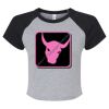 Women's Micro Rib Raglan Baby Tee Thumbnail