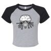 Women's Micro Rib Raglan Baby Tee Thumbnail