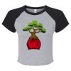 Women's Micro Rib Raglan Baby Tee Thumbnail