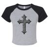 Women's Micro Rib Raglan Baby Tee Thumbnail