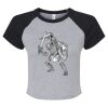 Women's Micro Rib Raglan Baby Tee Thumbnail